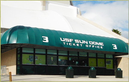 Commercial awning - commercial awning with graphics quarter barrel