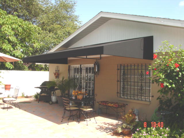 Residential awning - residential awning back porch with rigid valance