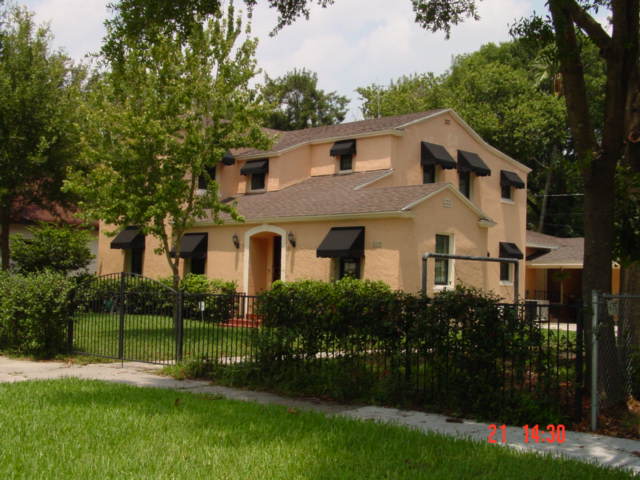 Residential awning - residential awning black