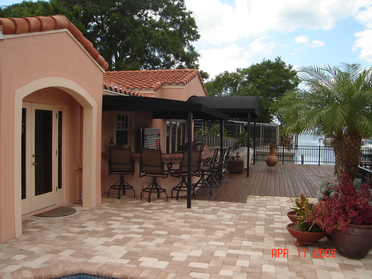 Residential awning - residential awning for over bar area