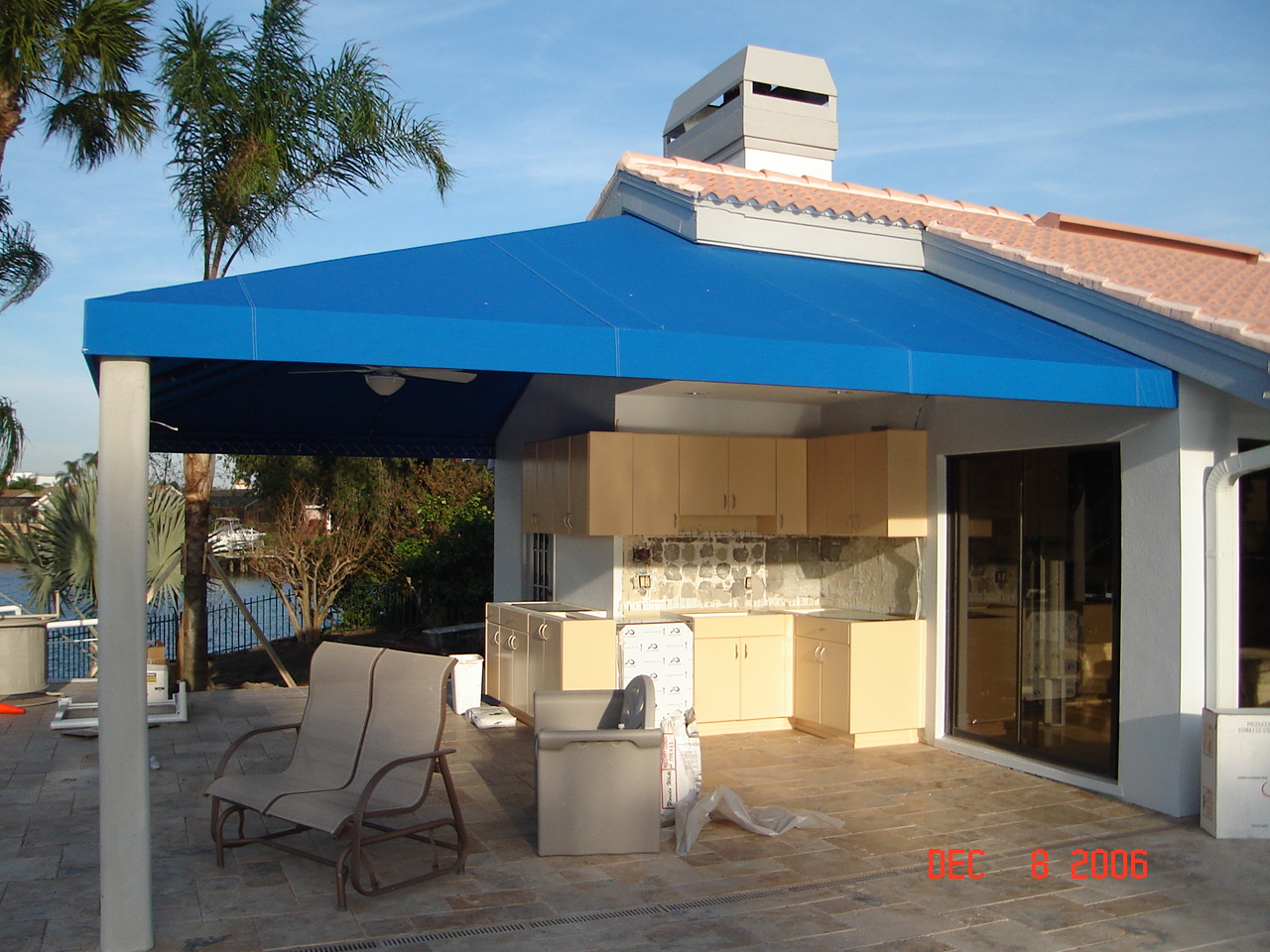 Residential awning - residential bbq awning