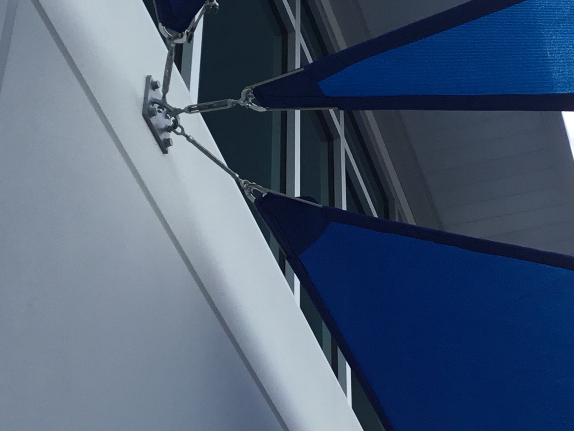 Shade sail - blue shades one