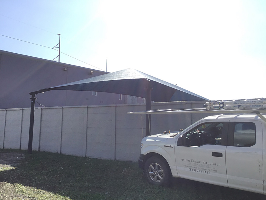 Shade sail - shade project park 21